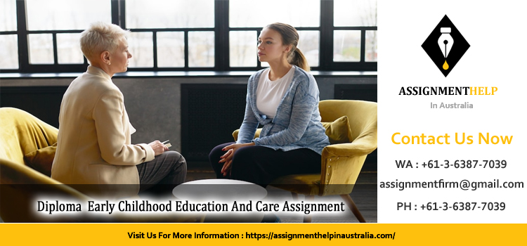 CHC50113 Diploma  Early Childhood Education And Care Assignment Part 2 