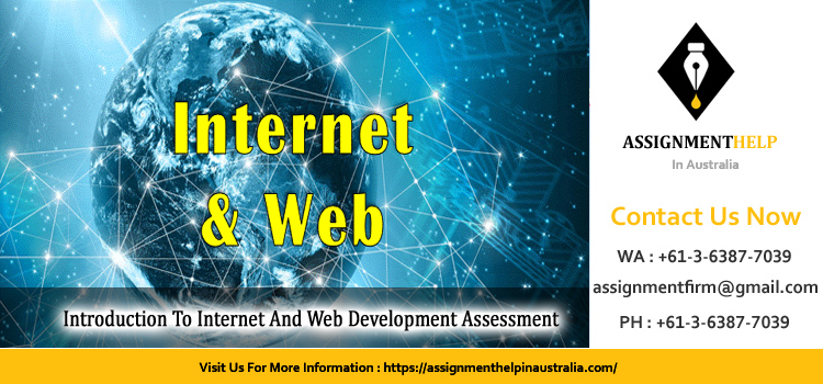 ICT101 Introduction To Internet And Web Development Assessment