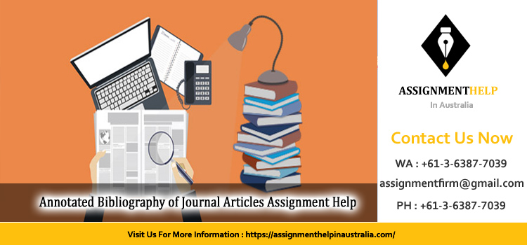 NSG3101 Annotated Bibliography of Journal Articles Assignment