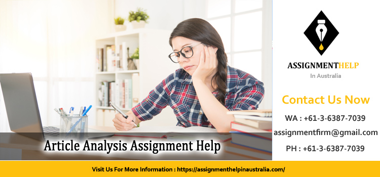 NRS276 Article Analysis Assignment