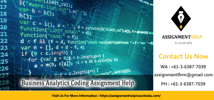 BAC213 Business Analytics Coding Assignment 